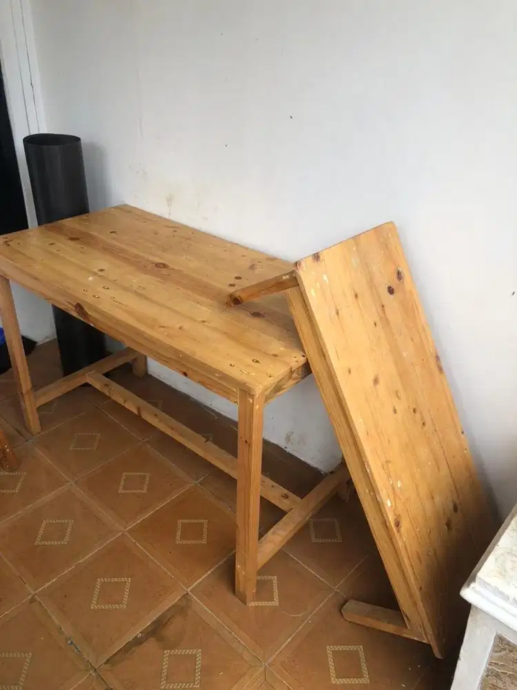 meja jati belanda 2 murah