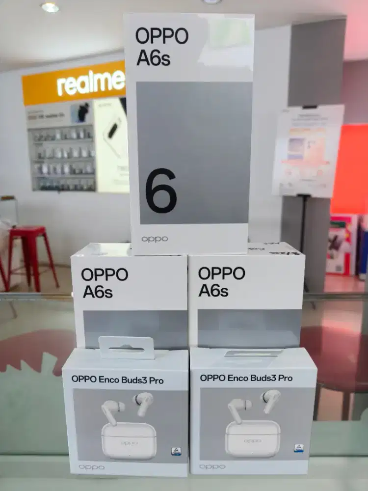 New OPPO A6s 8/256GB Free EncoBuds 3 Pro Original