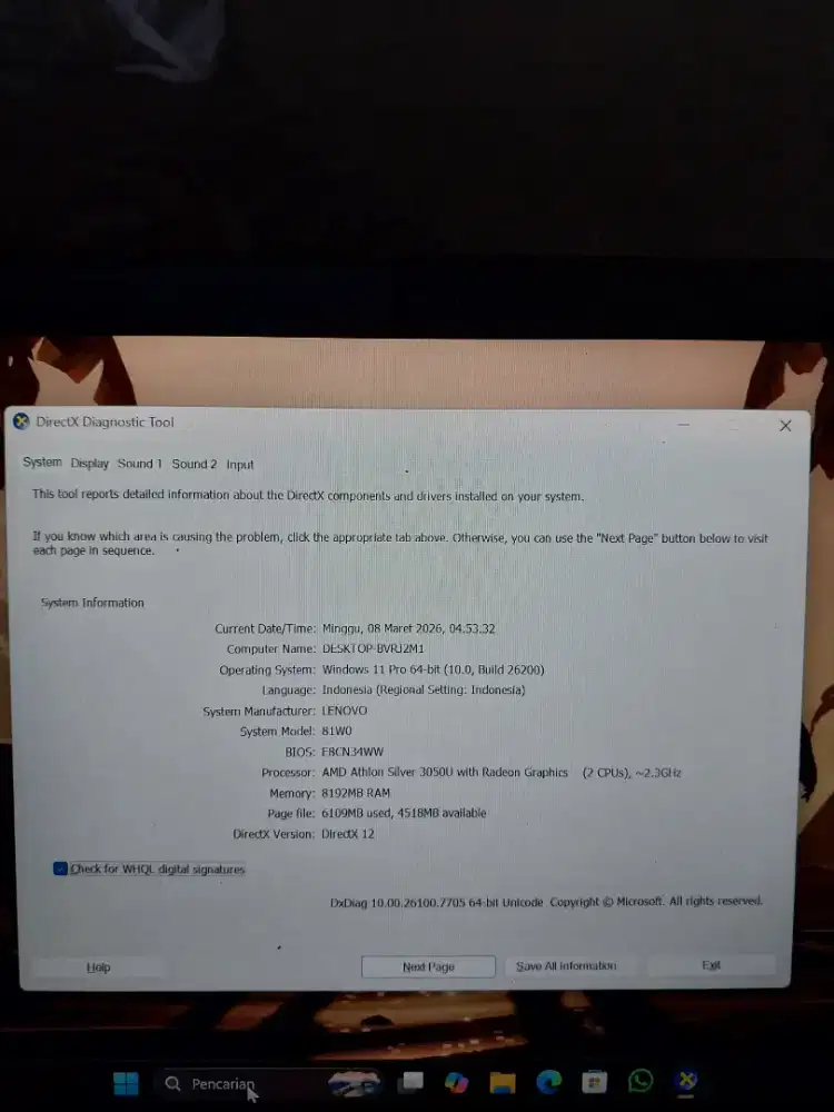 Lenovo idepapad merah maroon