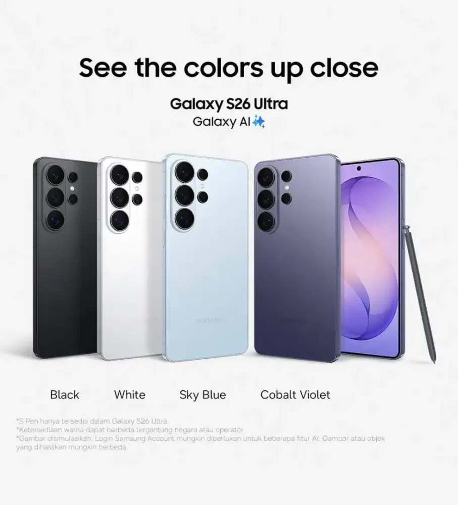 PREORDER SAMSUNG GALAXY S26