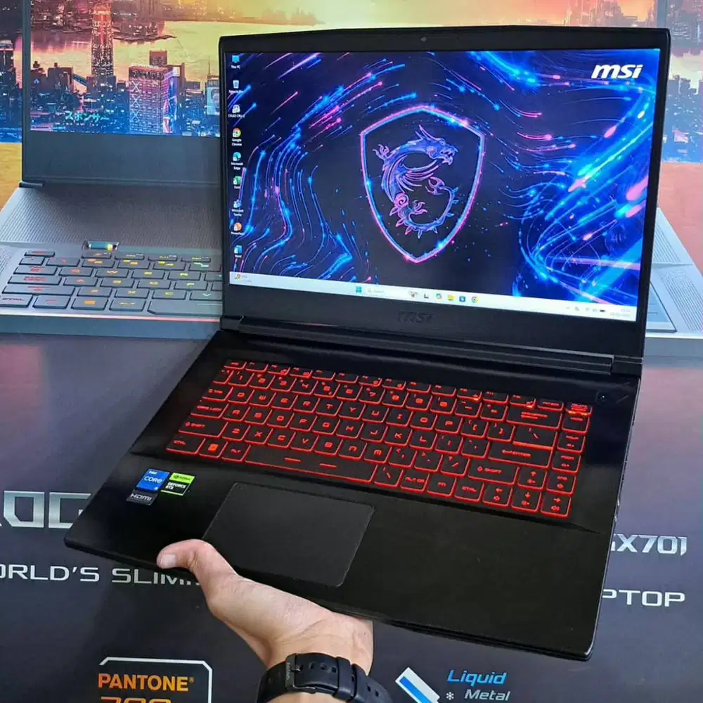 MSI GF63 THIN 11UC Intel core i5-11400H RAM 8GB SSD 512GB RTX 3050 4GB