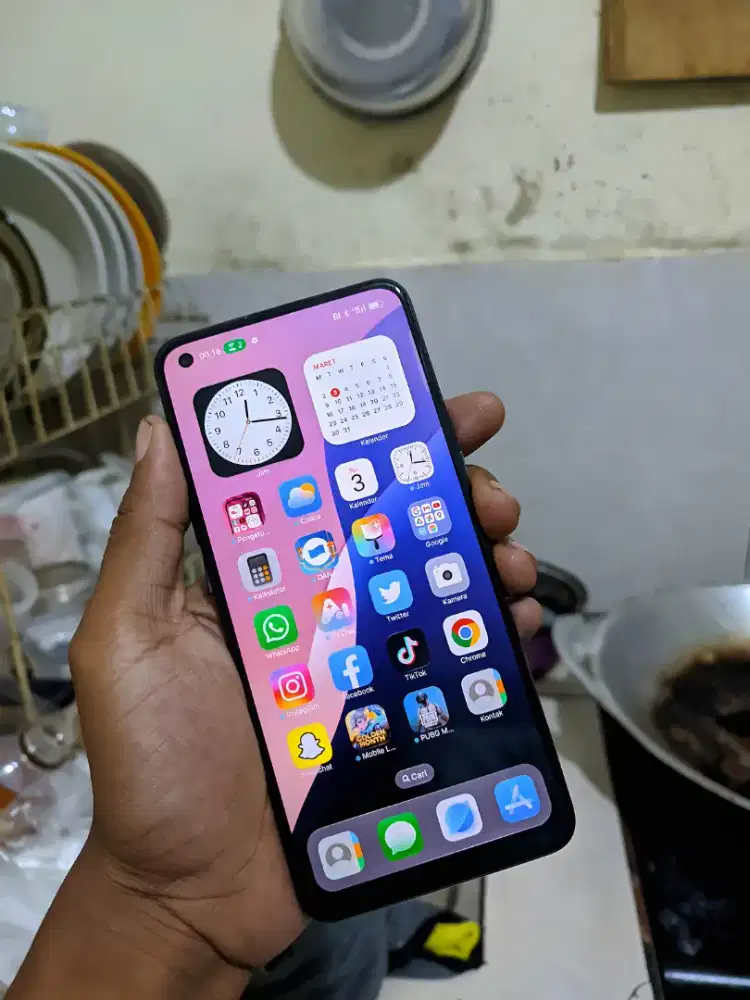 Oppo reno 6 mulus siap pakai 8+8/128gb