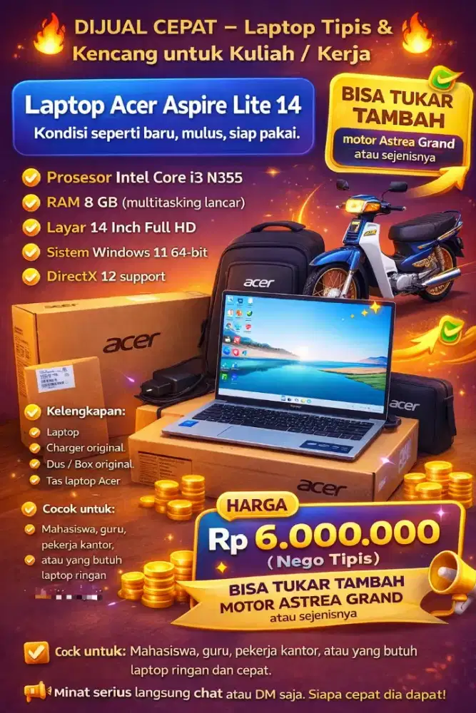 Laptop acer Aspire 14