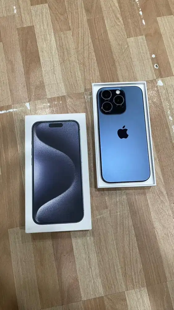 Iphone 15 pro 128gb blue resmi