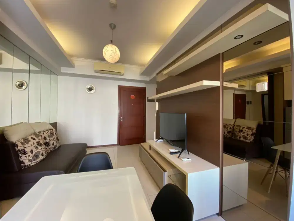 2BR plus furnish interior SIAP HUNI view CP Apt.Royal mediterania garden