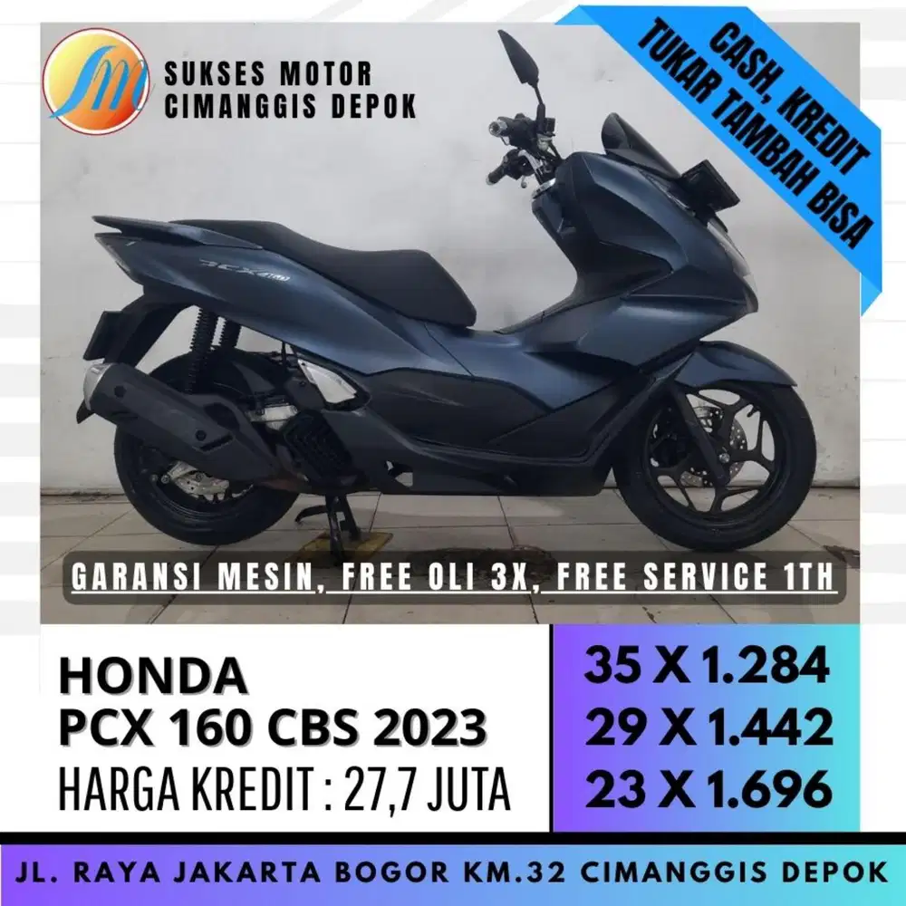 PCX 160 CBS 2023 BIRU DOF PROMO SUKSES MTR BAGI BAGI THR 300