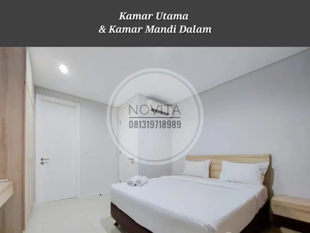 Disewakan/Dijual Cepat BU Apartemen Paddington Heights Alam Sutera – 2 BR + 1 Fully Furnished