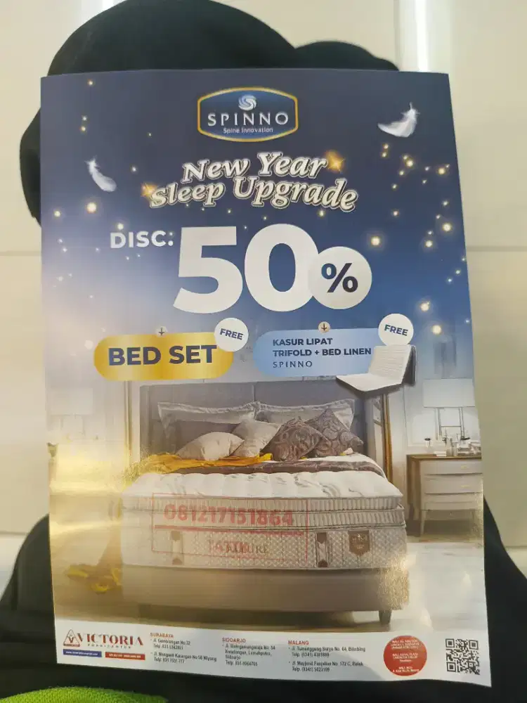 DISKON 50% + FREE BED SET + KASUR LIPAT