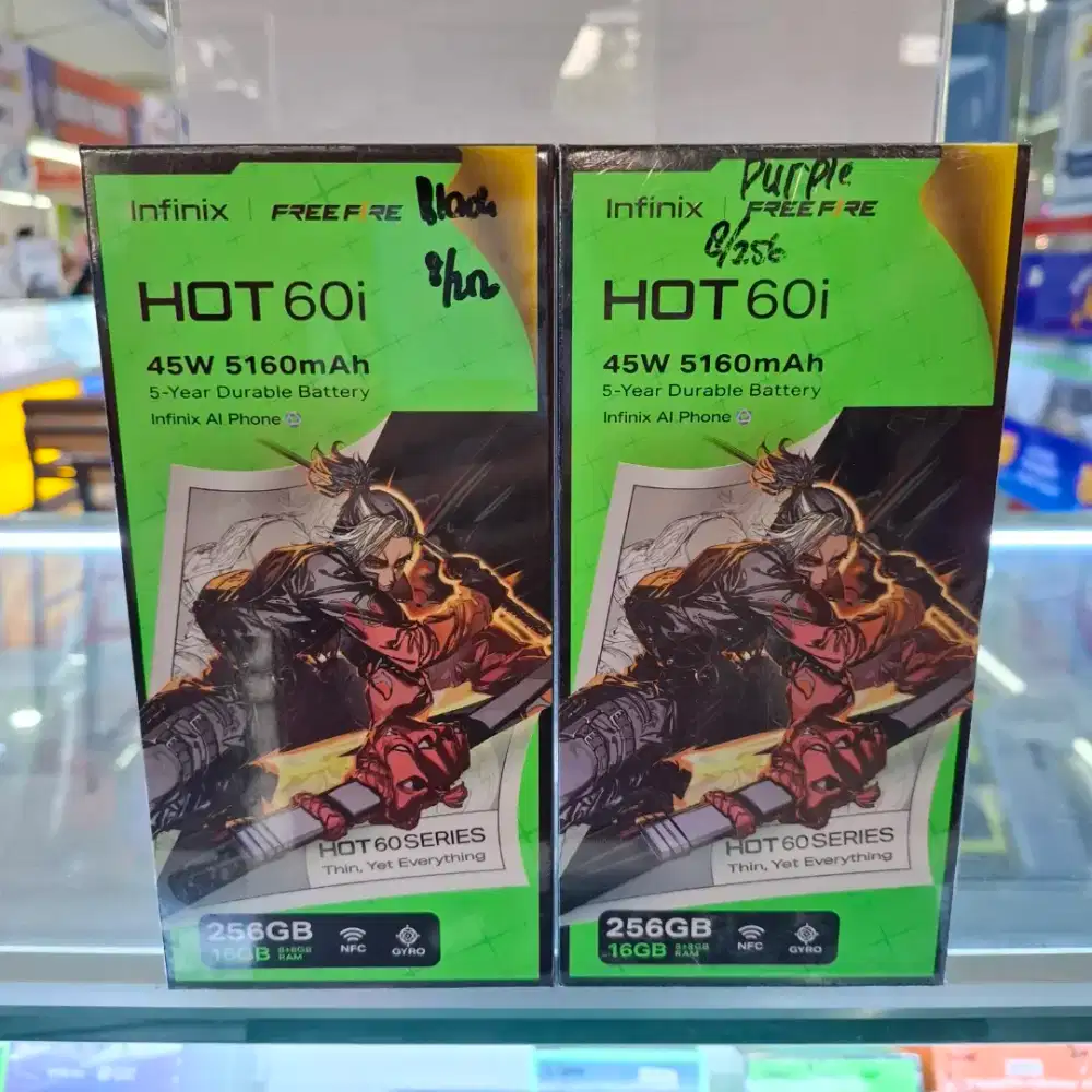 Infinix Hot 60i 8/256 Garansi Resmi 1 Tahun