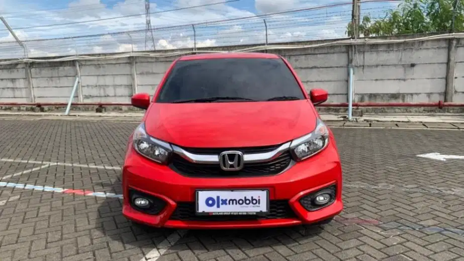 DP MURAH Honda Brio Satya 1.2 E Bensin-AT 2021 Merah CVOXB
