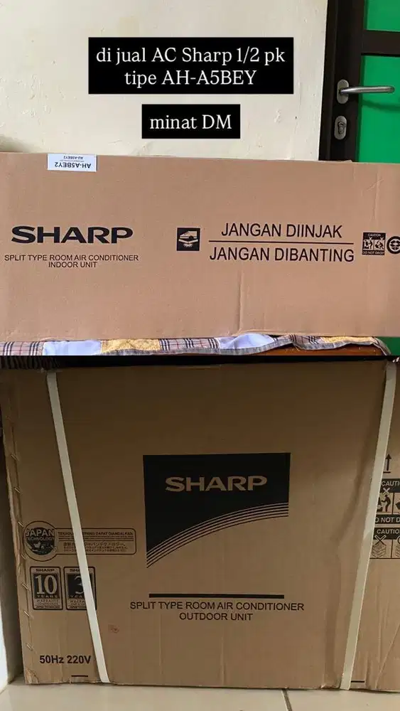 [NEW] SHARP AH-A5BEY AC 1/2 PK Air Conditioner Standard 360 watt