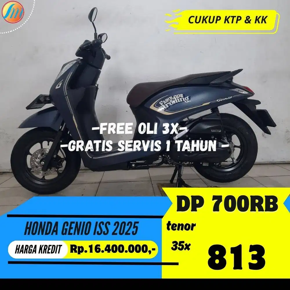 HONDA GENIO ISS 2025 SEKEN KREDIT DP 700RIBU ANGSURAN RINGAN KTP+KK