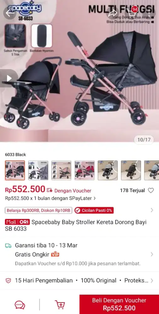 Stroller Baby Spacebaby
