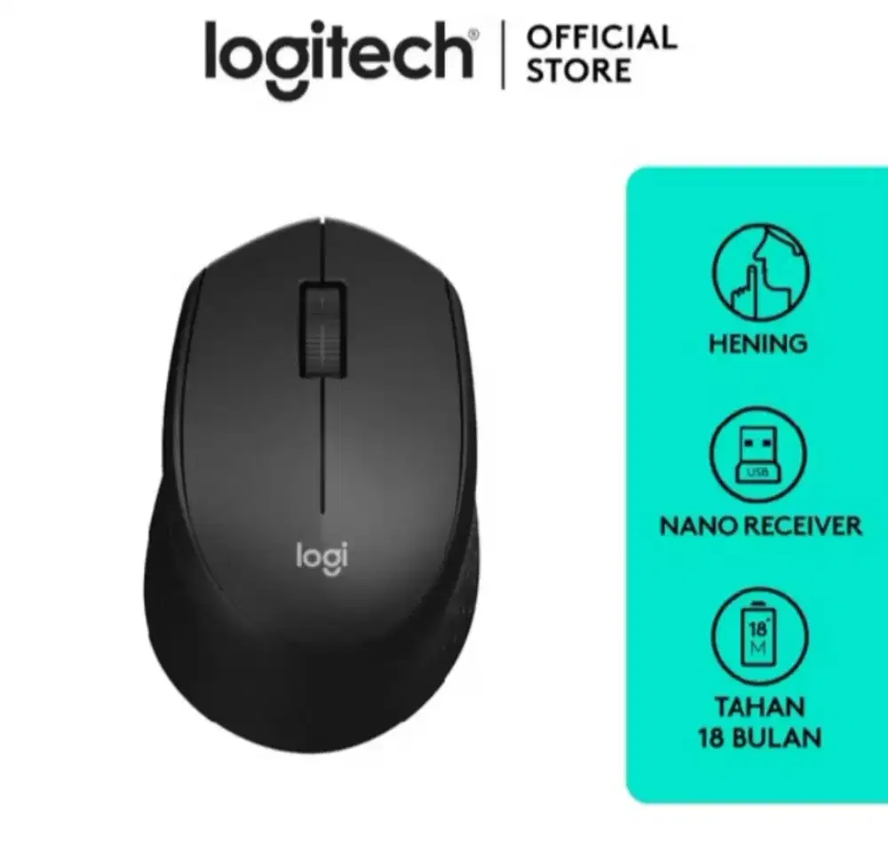 Logitech Mouse Wireless M330 Silent Click Ori