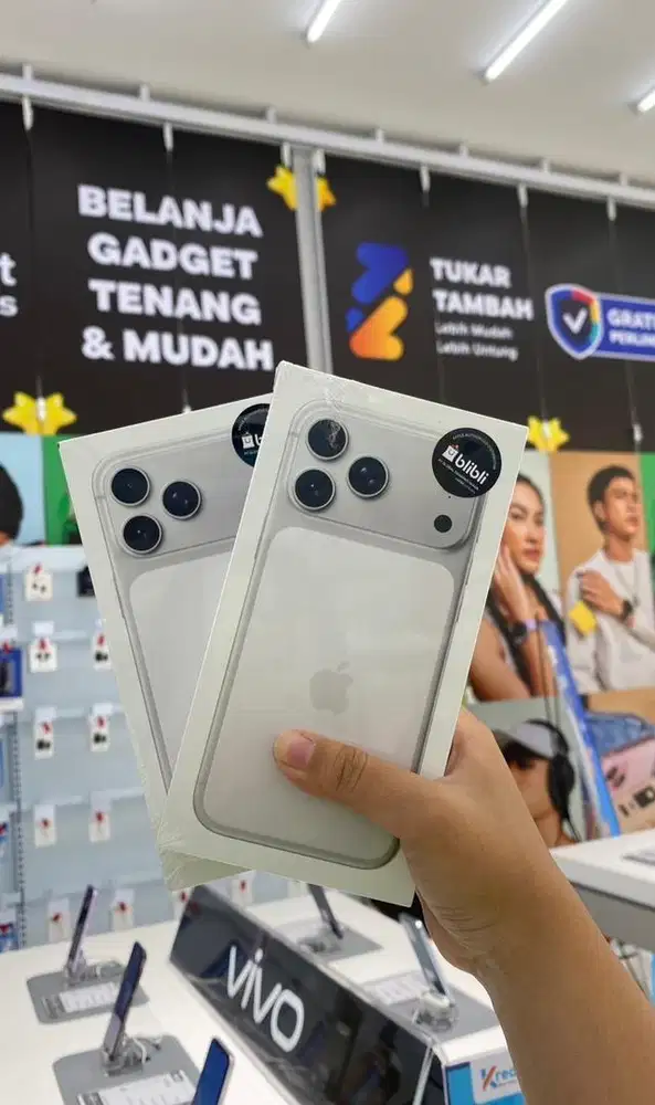 Kredit HP tanpa DP Iphone 17 pro & promax 256,512, 1 TB