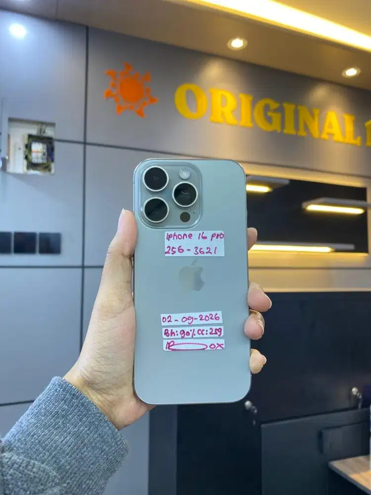 Iphone 16 Pro 256 Natural garansi ibox