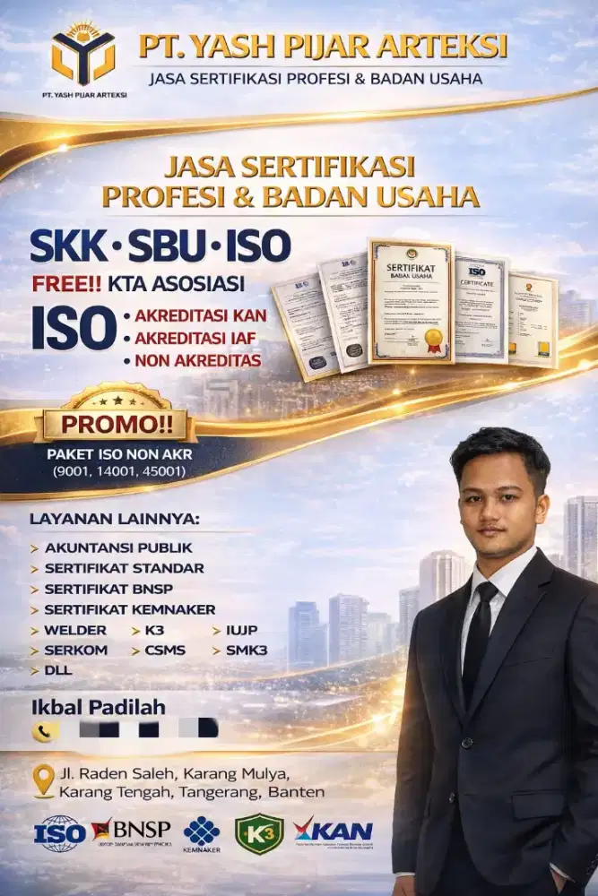 Spesialis Buat SBU SKK ISO SS DLL !