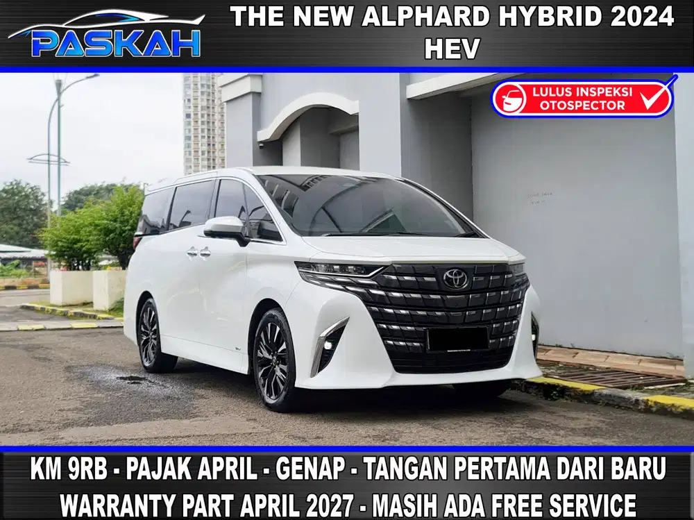 Km=9rb BUNGA=4% B 168 IMW Tax=APRIL Genap Toyota ALPHARD HYBRID 2024