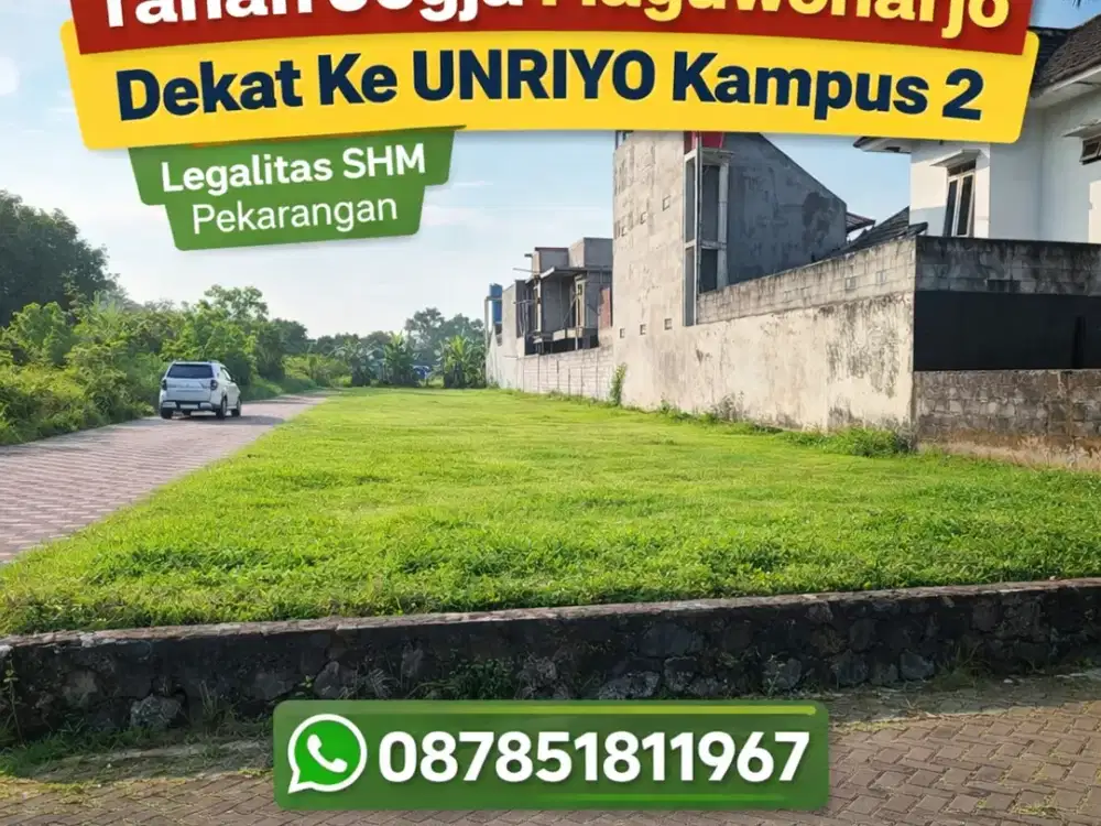 Tanah Maguwoharjo 3 menit dari  UNRIYO kampus 2