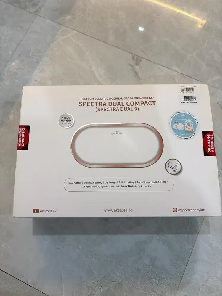 Spectra Dual Impact Electric Breast Pump Pompa ASI ( Dual Motor )