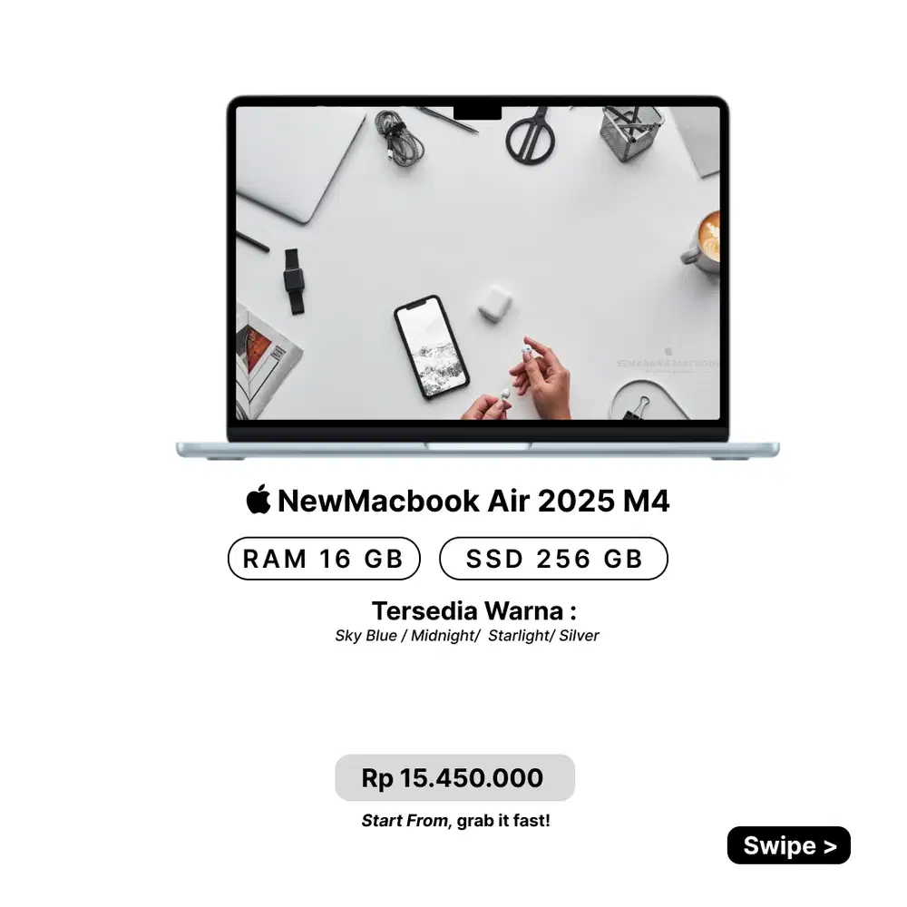 New Macbook Air 2025 Apple M4 16/256 GB