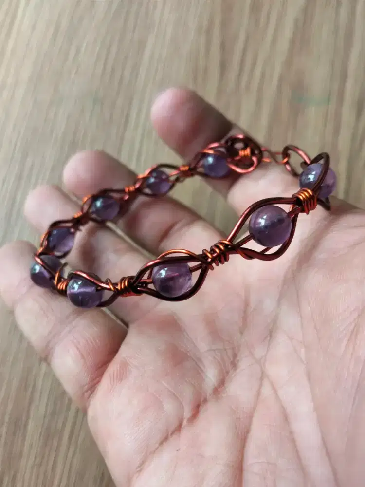 Gelang amethis/kecubung ungu