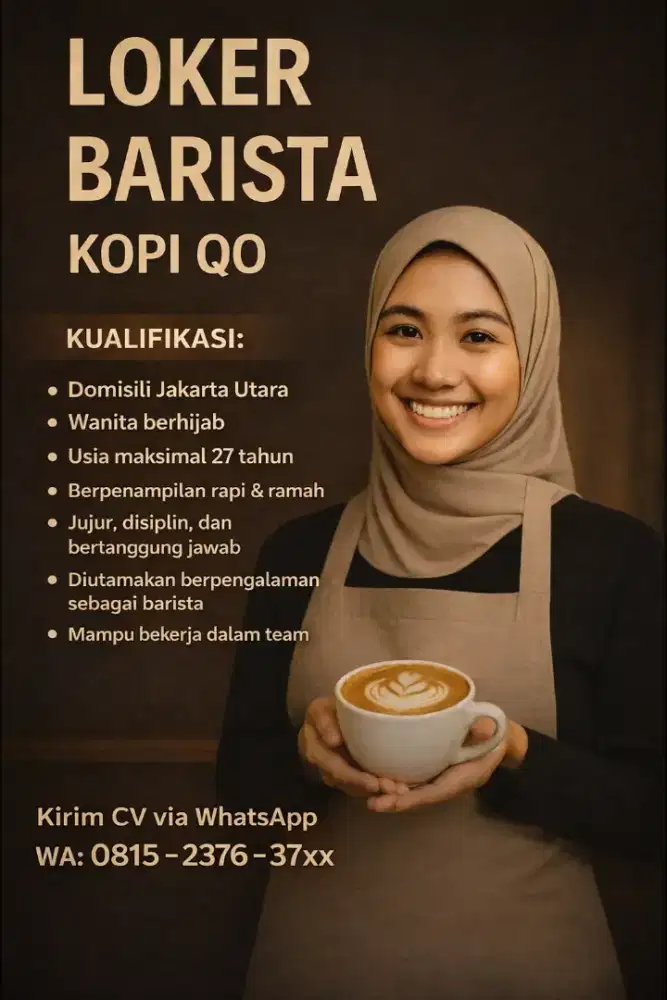 Loker Barista kopi