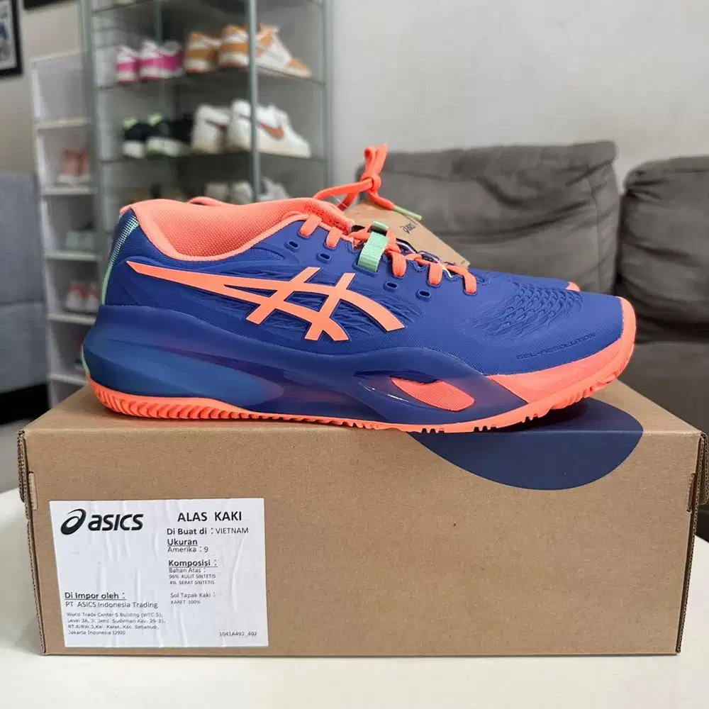 Sepatu Tenis Padel Asics Gel Resolution X Size US 9 / 42,5