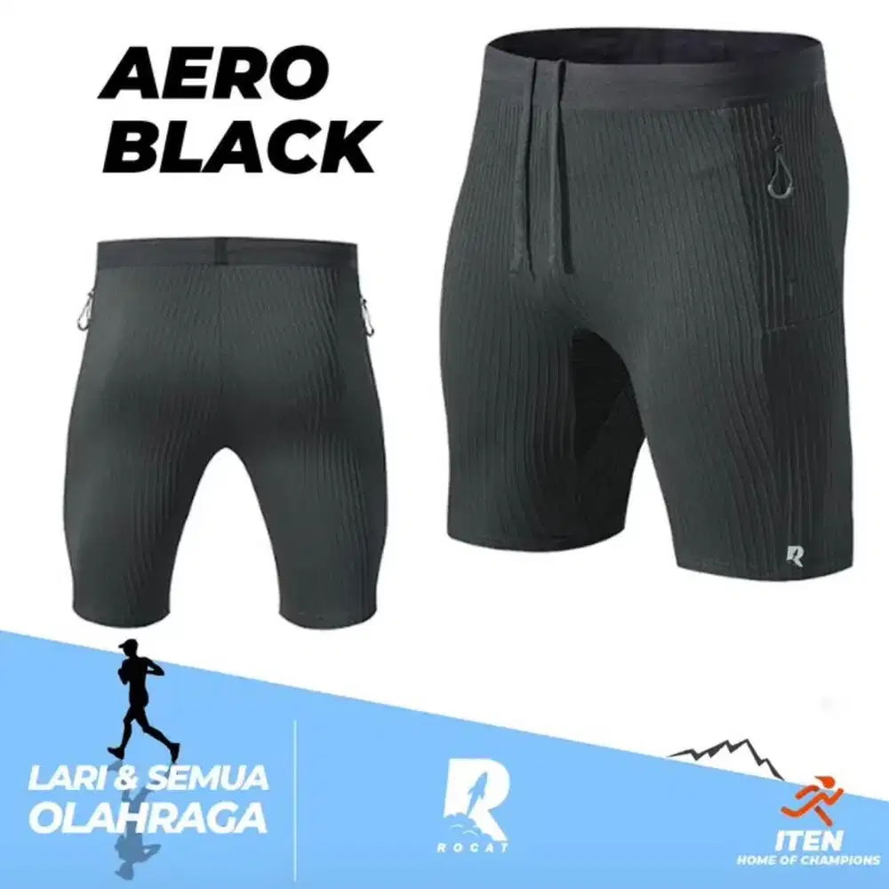 ROCAT Men's Running Tight size S Black