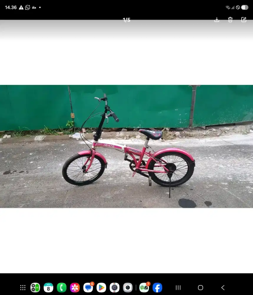 Sepeda exotic folding 20 jieyang SNI sepeda lipat NANO TECH from USA