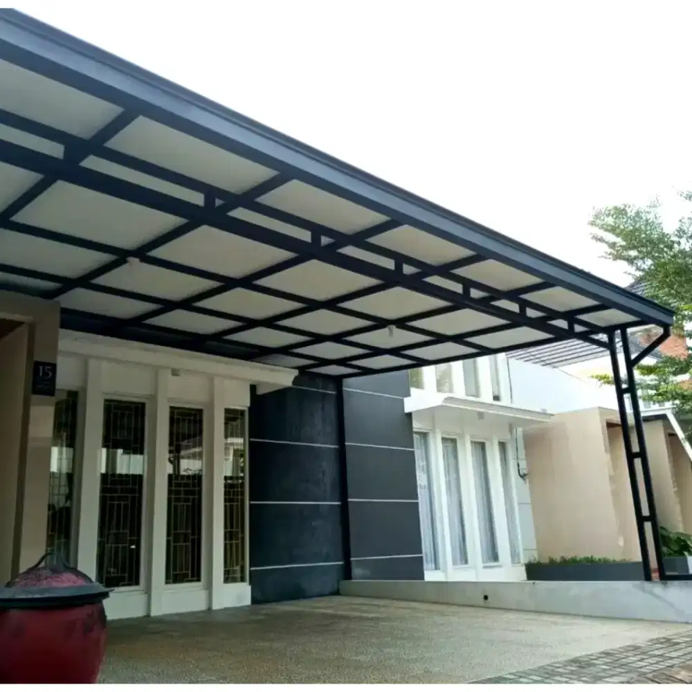 Kanopi baja ringan dan besi hollow Galvanis