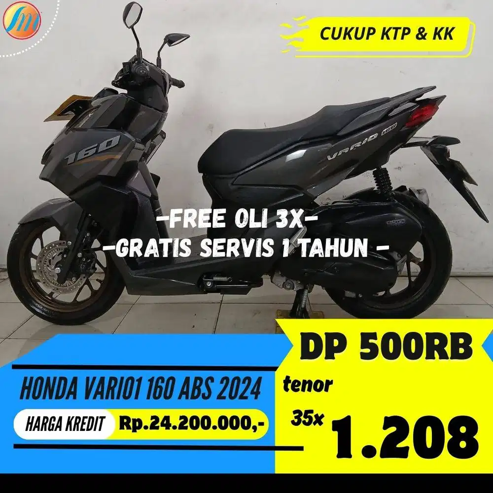 HONDA VARIO 160 ABS 2024 KREDIT DP HANYA 500RIBU ANGSURAN TERJANGKAU