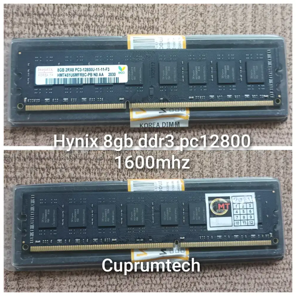 Ram hynix 8gb ddr3 1600mhz