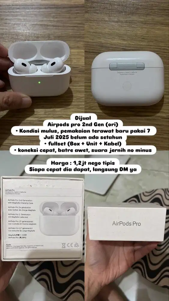 Airpods pro 2nd Gen (ori)
