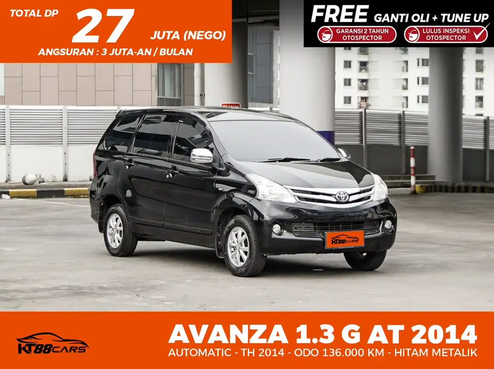 Dp 27 Jt Bergaransi Toyota Avanza 2014 Bensin