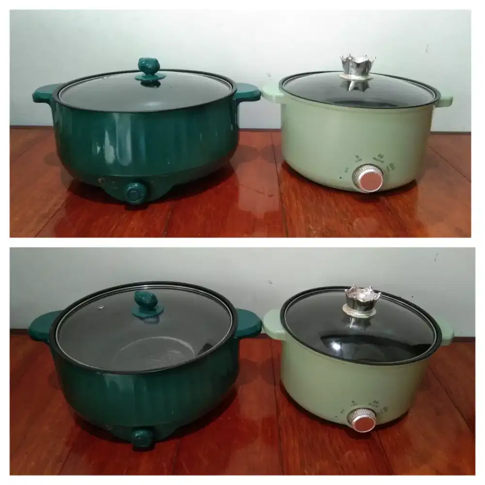 Di jual murah 2 pcs panci/wajan listrik berfungsi dengan baik.