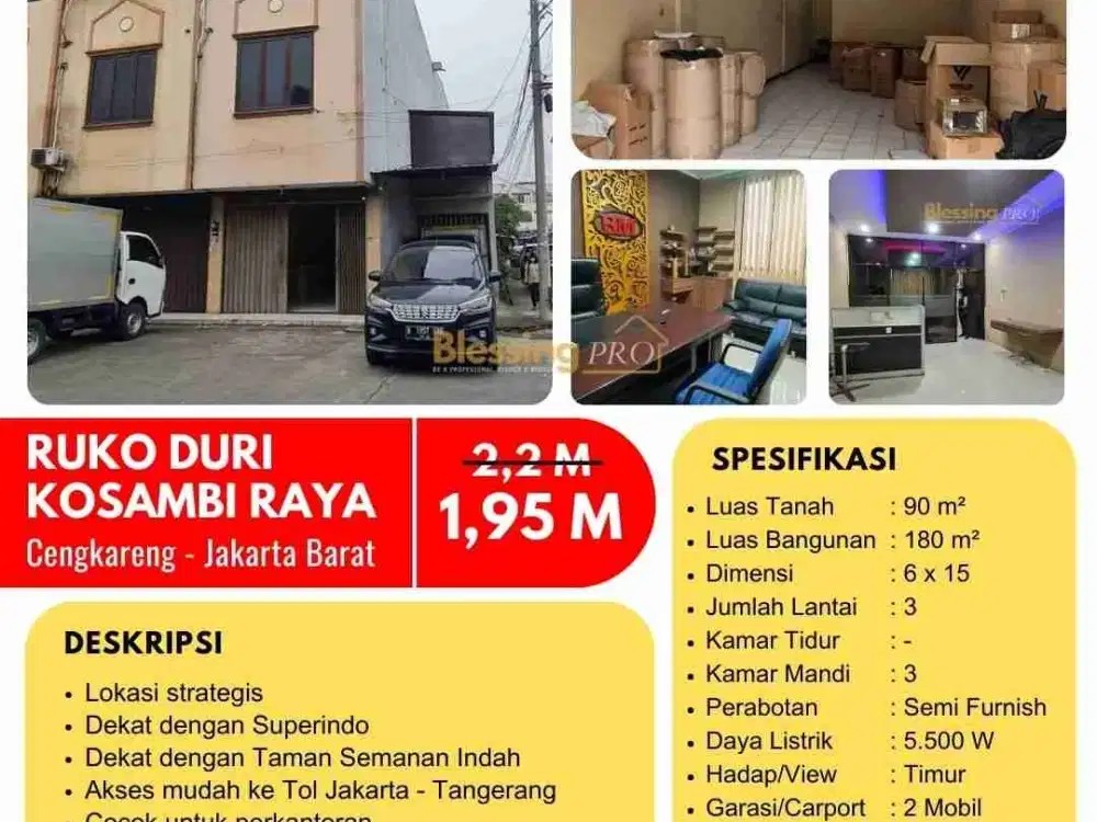 Ruko duri Kosambi Jakarta Barat