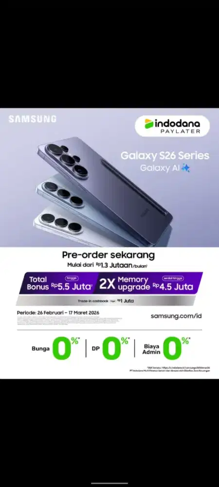 PO S26 promo Triplezero by indodana