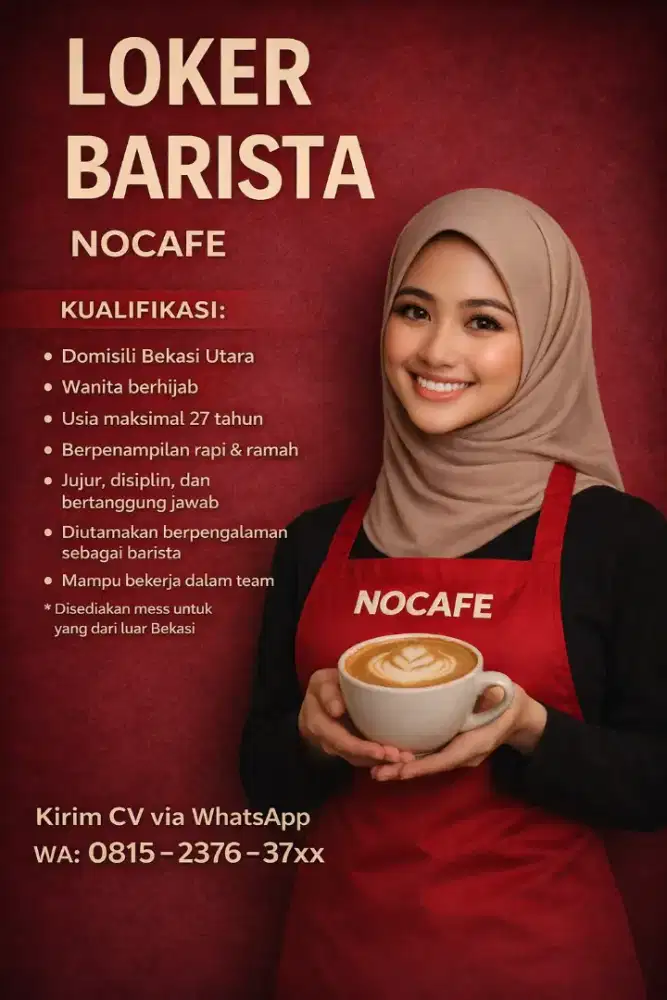 Barista kopi Nocafe Bekasi