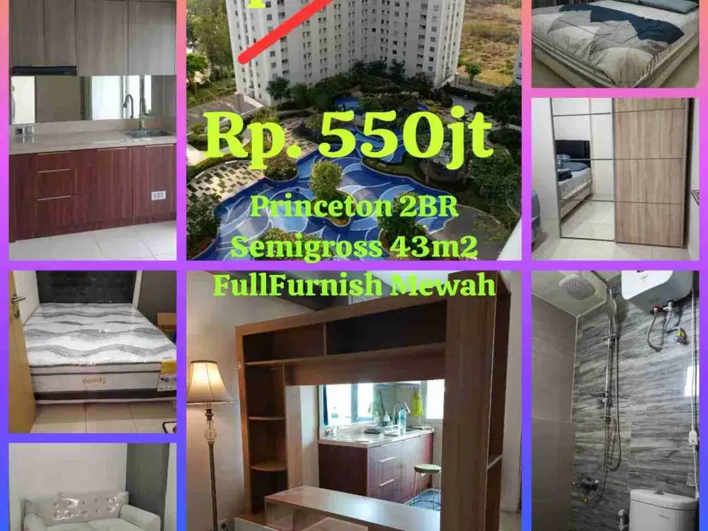 Apartemen Princeton 2 BR siap Huni
