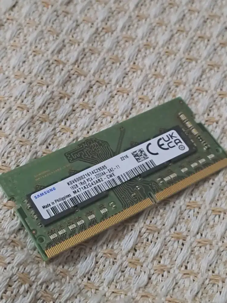 Ram laptop sodimm 16gb ddr4 3200mhz merk samsung seken normal