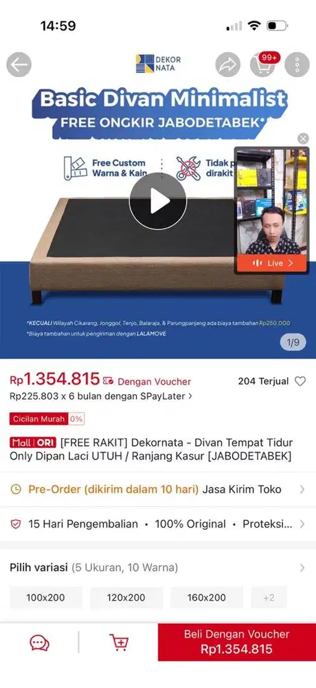 DIJUAL KASUR & DIPAN KONDISI BAGUS