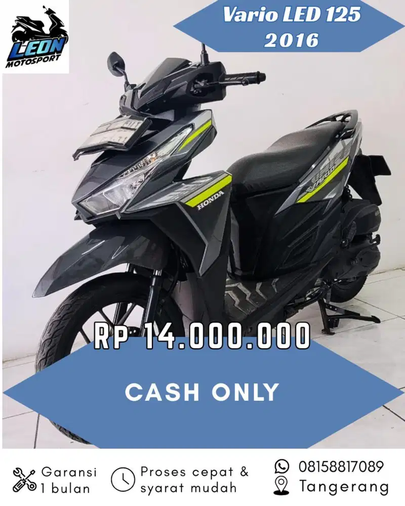 Vario led 125 2016, jual beli motor seken