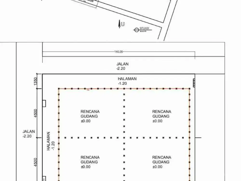 DIJUAL GUDANG SEMARANG, KAWASAN INDUSTRI CANDI, GATSU SEMARANG. LUAS 1 HEKTAR