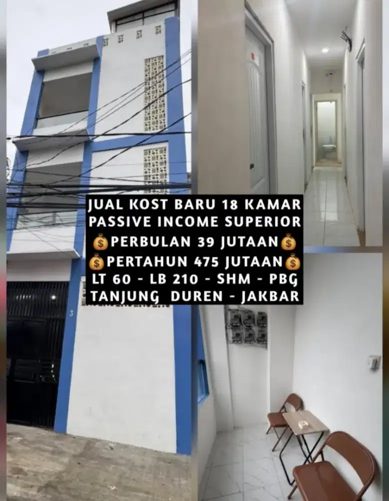 JUAL KOST KOSAN KOSTAN BARU TANJUNG DUREN GROGOL PETAMBURAN