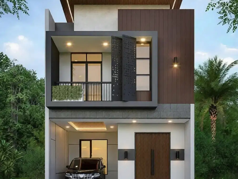 DIJUAL RUMAH KONTEMPORER DALAM CLUSTER SRENGSENG SAWAH JAGAKARSA.