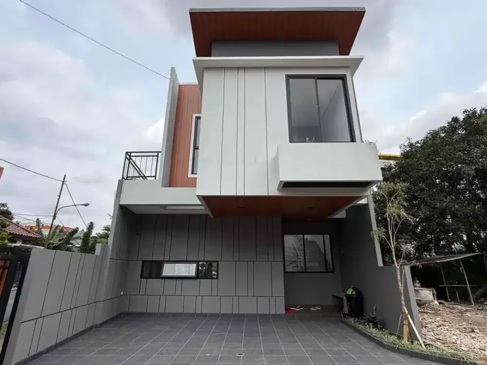 Cimanggis Cibubur Rumah View Riverside Mewah 2 Lantai Dekat Pintu Tol