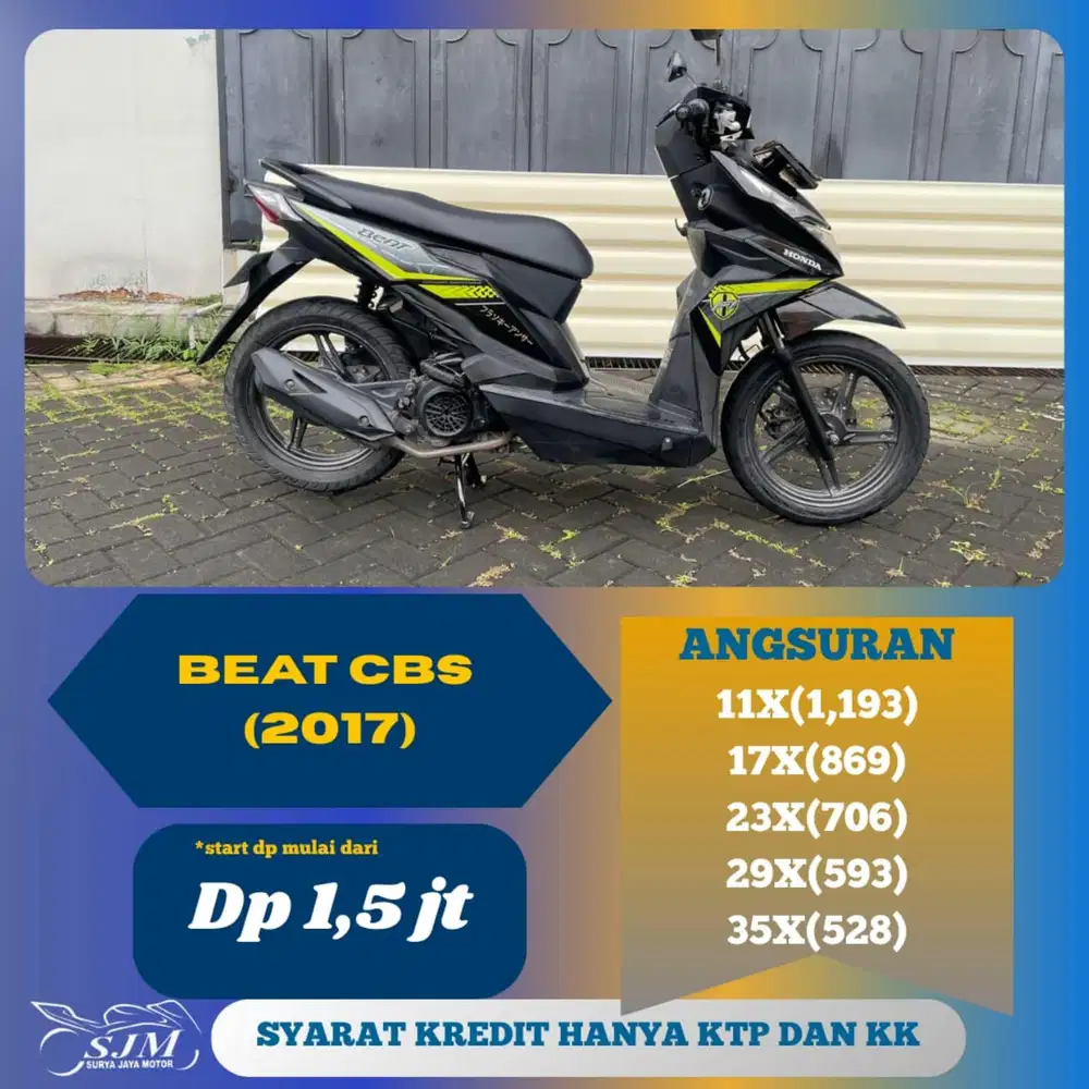 HONDA BEAT CBS 2017 MESIN HALUS