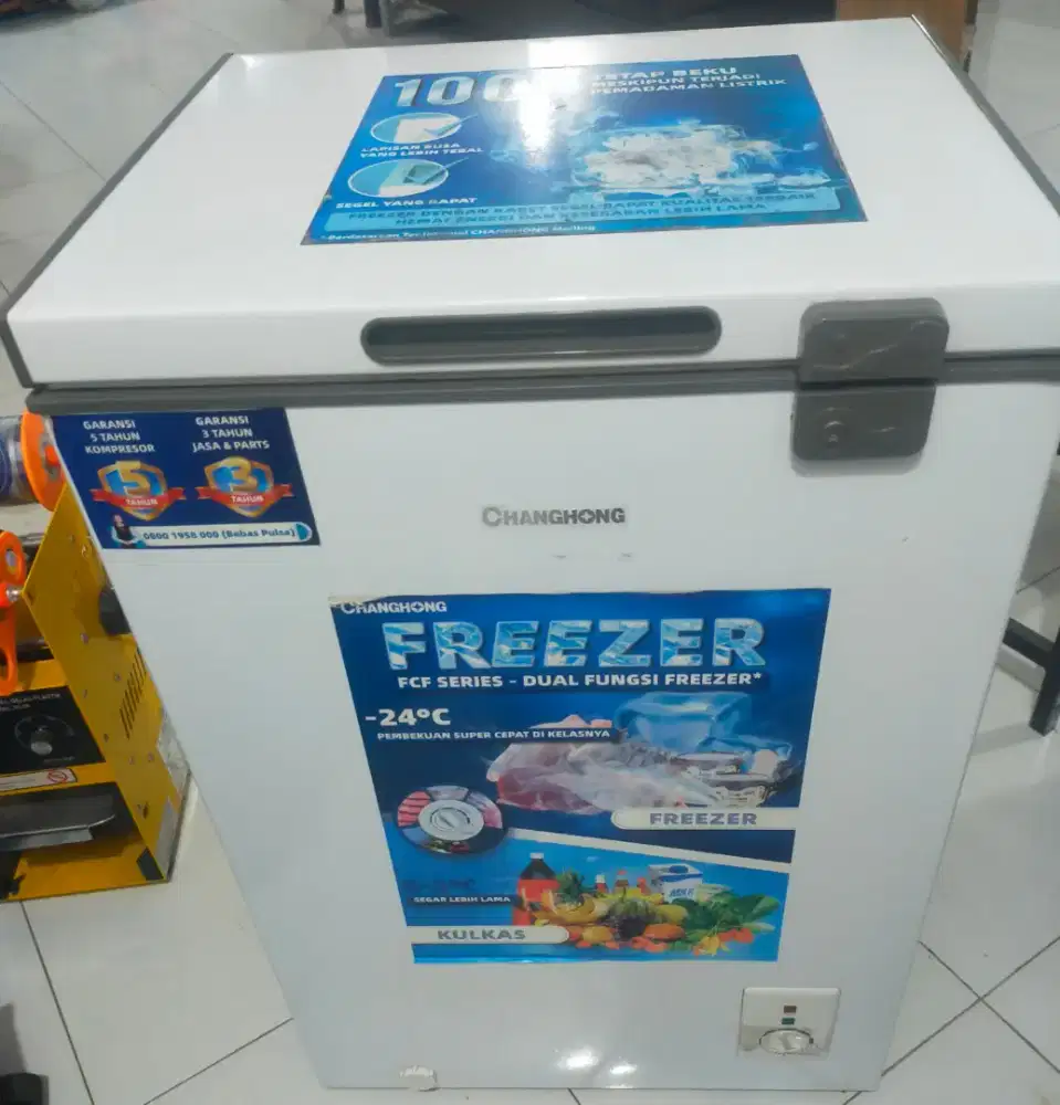 Freezer Box Second Merk Changhong 110 liter Low Watt