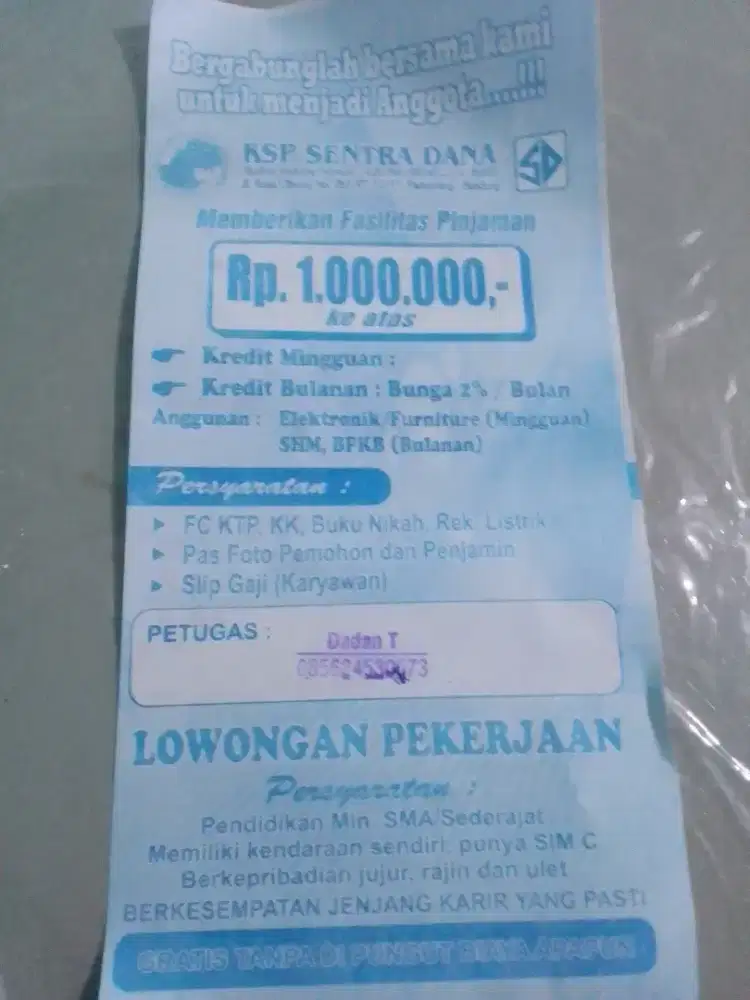 Pinjaman modal usaha